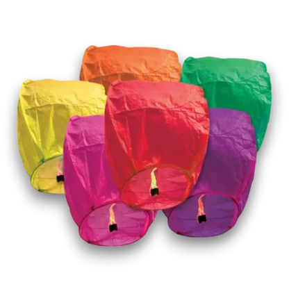 Lampioane colorate – set 5 bucăți
